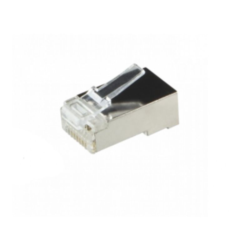 Connecteur RJ45 CAT6 + Pièce auxiliaire  - pour câble rigide - blindé