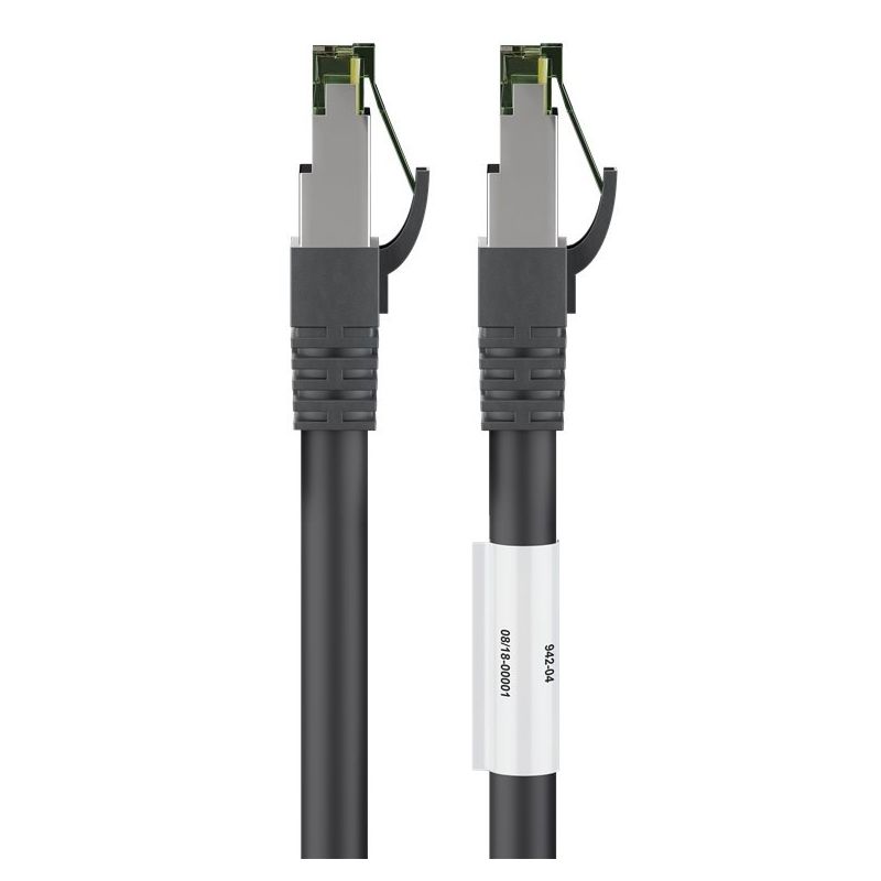 Câble RJ45 Cat8 S/FTP (PIMF) noir - 5m 