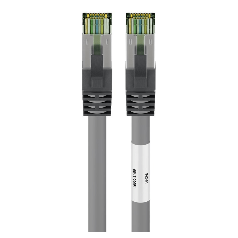 Câble RJ45 Cat8 S/FTP (PIMF) Gris - 2m 