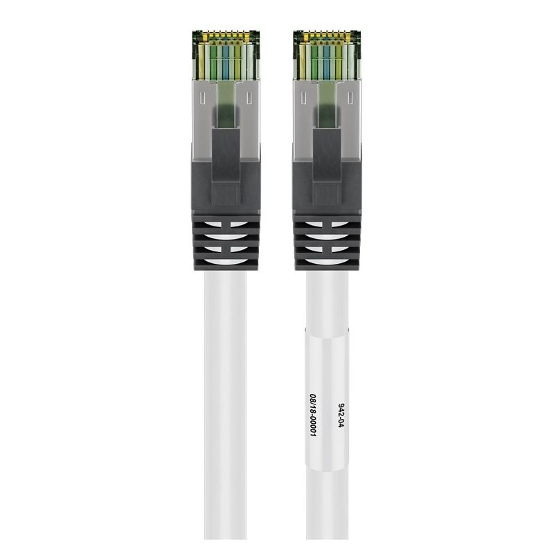 Câble RJ45Cat8 S/FTP (PIMF) blanc - 2m 