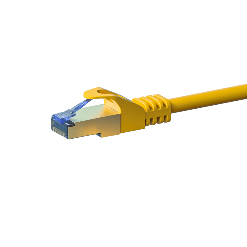 Câble CAT6A S/FTP (PIMF) 100% cuivre jaune - 5m