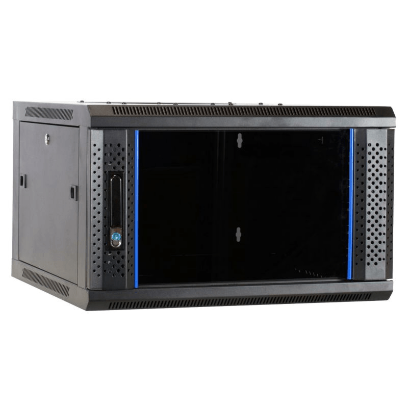 Baie murale 4U avec porte en verre 600x600x280mm (LxPxH)