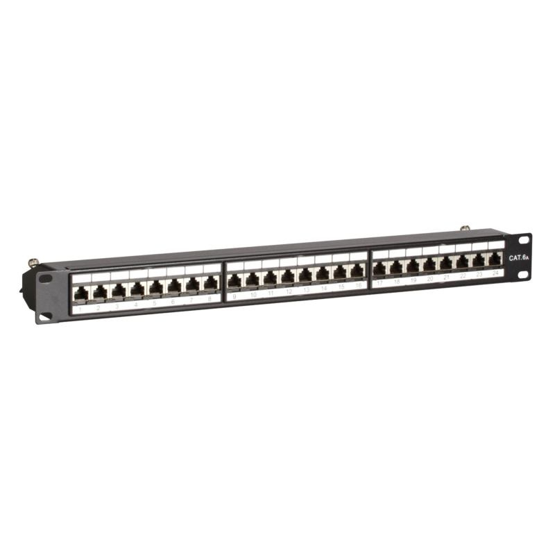 Panneau de brassage CAT6A STP - 24 ports