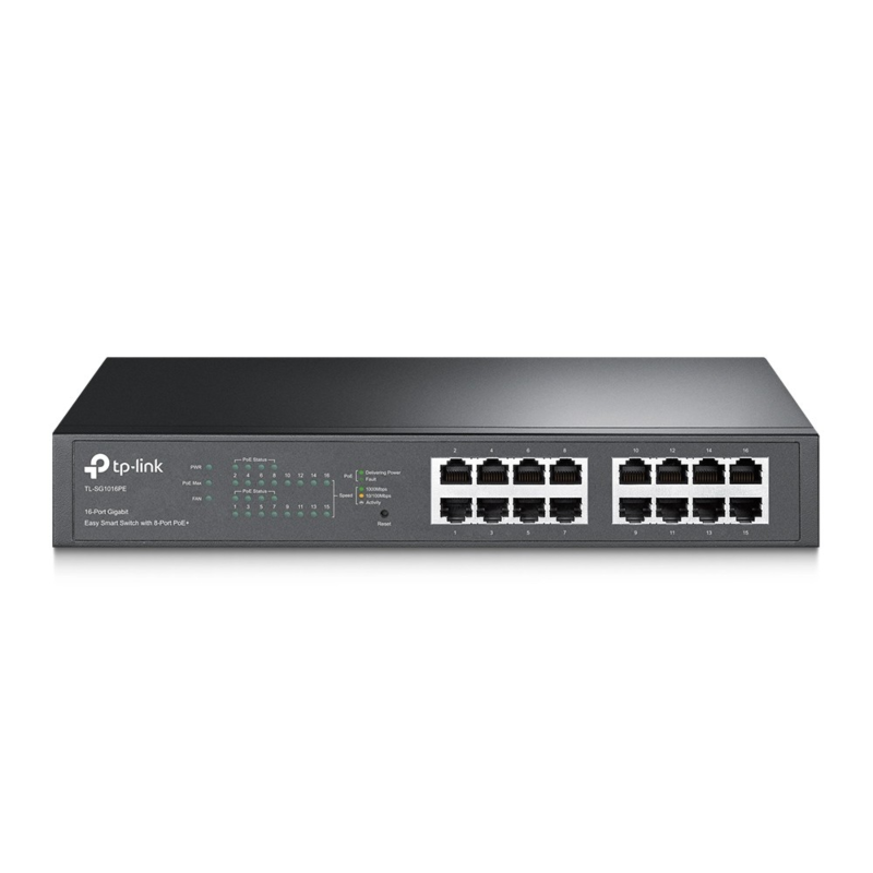 TP Link 16-Ports 1016 switch géré intelligemment PoE