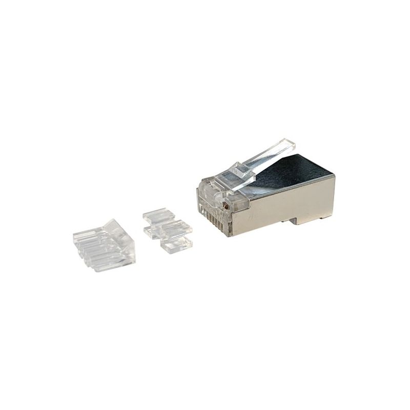 Connecteur RJ45 CAT6A + Pièce auxiliaire - pour câble flexible - blindé