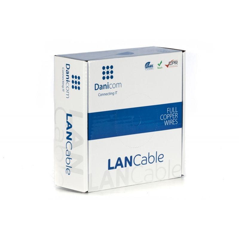 Câble sur bobine DANICOM CAT6 UTP Rigide - LSZH (ECA) - 50m  