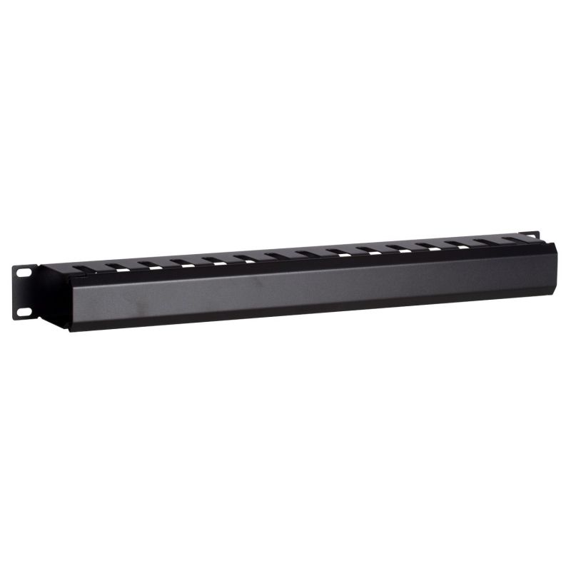 Conduit de câble blanc en métal 1U 19 pouces avec couvercle coulissant