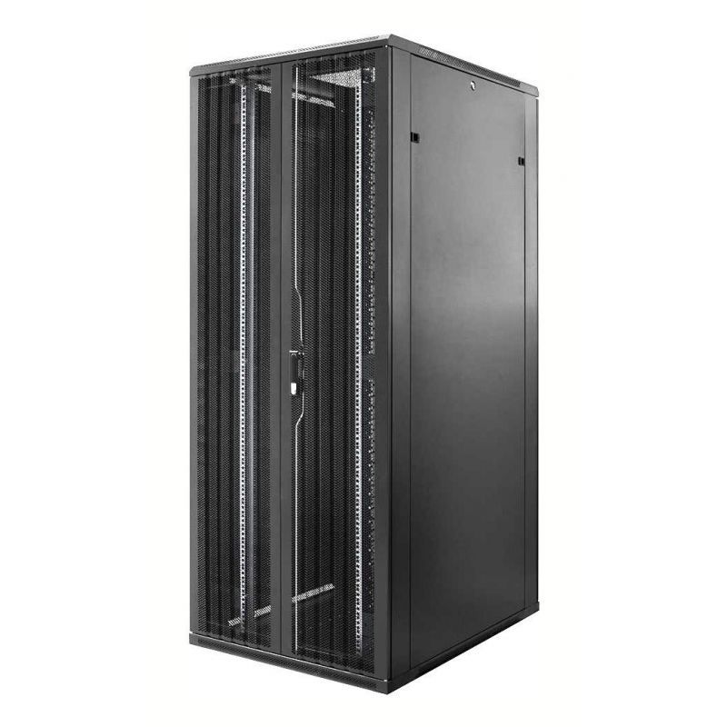  Baie de serveur 47U avec double porte perforée à l'avant et à l'arrière 800x800x2200mm (LxPxH)