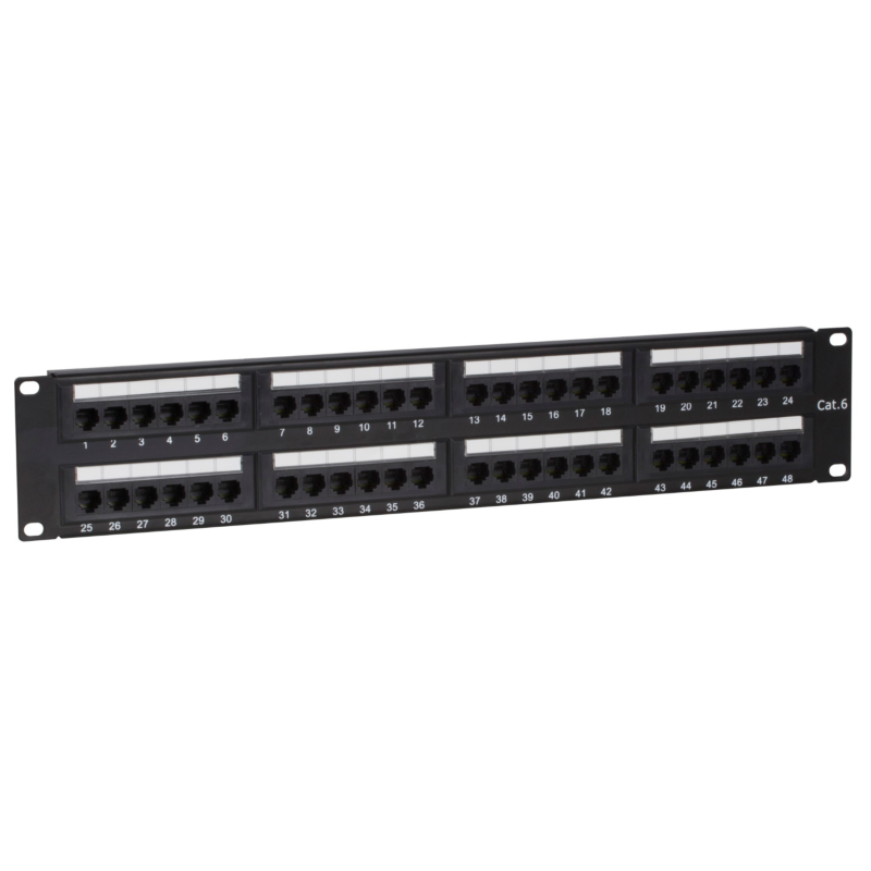 Panneau de brassage CAT6 UTP - 48 Ports
