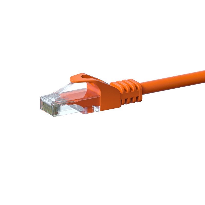 Câble CAT6 UTP CCA orange - 5m