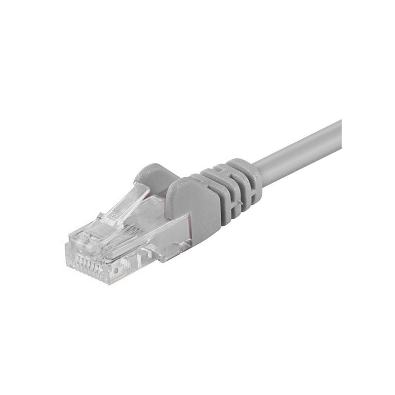 CAT5E UTP 0,25 m gris - CCA