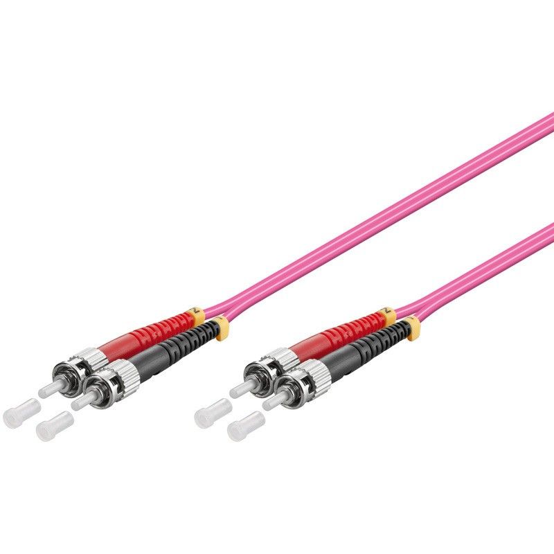 Câble à fibres optiques ST-ST OM4 0.50 m