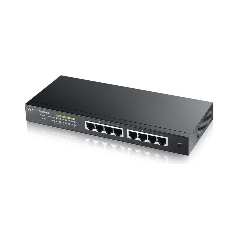 ZYXEL 8 PORT GS1900 Smart Géré PoE + Interrupteur