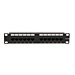 Panneau de brassage de 10 pouces CAT6A UTP - 12 ports